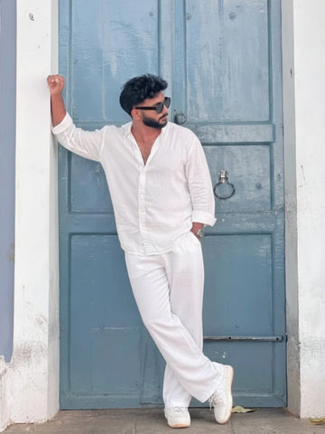 Royal Heritage Linen Top & Bottom Set