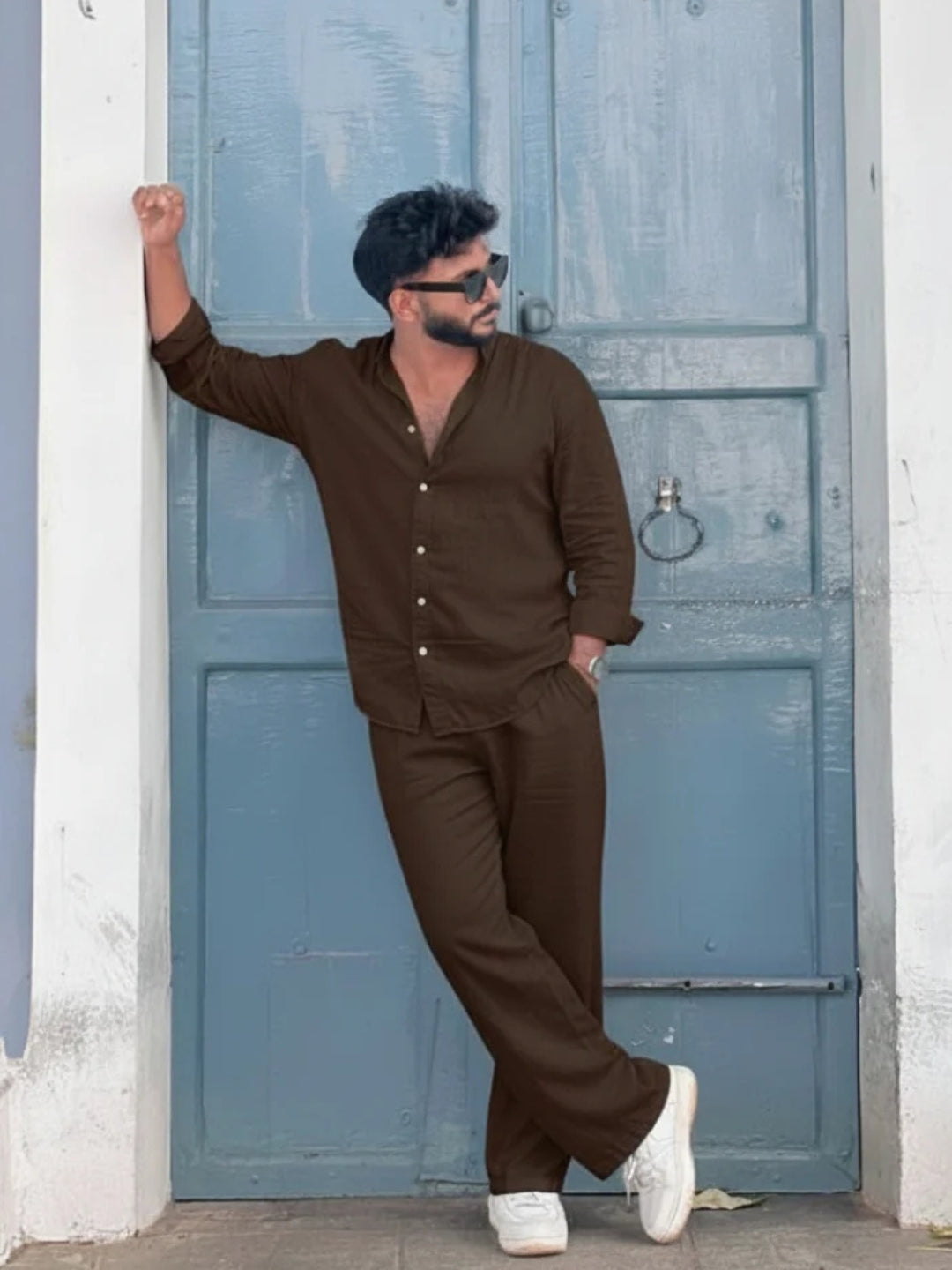 Royal Heritage Linen Top & Bottom Set